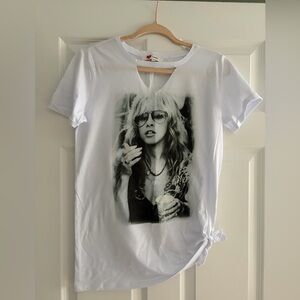 Stevie Nicks Fleetwood Mac Graphic Print Women's Top Medium